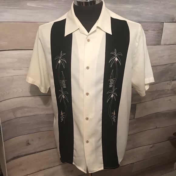 The Havanera Shirt Co Other - The Havanera Shirt Co embroidered tropical shirt L